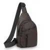 Nueva Bolsa de Hombro Casual para Hombre Moda Transfronteriza Multicapa Versátil Bolsa de Pecho Impermeable Cuero Suave de PU Bolso Cruzado de Negocios