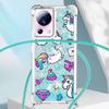 Adecuado para iPhone 15, funda de teléfono, Google 8Pro, funda cruzada con dibujos animados, Xiaomi 13Lite, polvo brillante