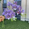 Orquídea phalaenopsis de tallo corto y 2 pétalos, impresa en 3D, flor artificial, flor falsa para decoración de bodas y hogar, venta al por mayor