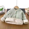 Jaqueta Acolchoada de Algodão Infantil, Uniforme Escolar Engrossado, Essencial de Inverno para Manter Bebês Aquecidos, Roupa de Algodão para Meninos e Meninas, Casaco Interno de Algodão, Roupa Exterior