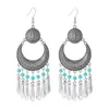Pendientes Geométricos Populares de Aleación Estilo Resort de Playa para Mujeres Acrílico Turquesa Textura de Moda Pendientes al por Mayor