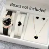 Reloj de Mujer Modelo Nuevo Transfronterizo, Moda Deportiva, Casual, Lujo Ligero, Patrón de Estrella de Mar Incrustado con Diamantes Correa de Cuero Reloj de Cuarzo para Mujer