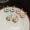 Pendientes Redondos Geométricos de Mariposa con Circonita de Aguja de Plata, Modernos y Versátiles, Pendientes Elegantes, Exquisito Lujo Ligero, Pendientes de Alta Gama para Mujer