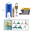 Grifo Multifuncional para Exteriores con Candado Antirrobo, Cerradura para Llave de Grifo de Agua, Cubierta Protectora, Antirrobo y Anti-Robo de Agua