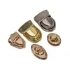 Vendas Diretas Transfronteiriças de Travas Giratórias Ovais de Metal Fundido para Bolsas, Travas Giratórias Fixas Decorativas para Bolsas, Acessórios de Ferragens, Fechos Ovais em Forma de Ovo