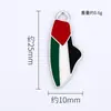 Vendas Diretas de Fabricante Transfronteiriças de Acessórios de Pingente Único para Joias DIY Palestinas Gratuitas Liga de Liga com Gotejamento de Óleo Atacado