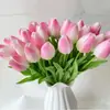 Tianjin flor artificial de alta calidad flor seca flor artificial PU mini simulación tulipán simulación flor ramo al por mayor