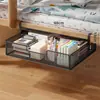 Estante de almacenamiento debajo de la cama, aprovechamiento del espacio del dormitorio, herramienta de organización para la litera inferior, cesta colgante, gabinete, cajón de almacenamiento para debajo del escritorio del estudiante
