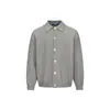 Suéter de punto simple retro estilo Rumei Laoqian, imitación de dos piezas con solapa para hombre, cárdigan de otoño, tejido de punto de pareja moderno y transpirable