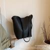 Bolso Grande de Color Sólido Transfronterizo Nuevo para Mujer, Bolso Tote Retro de Moda y Versátil, Bolso de Hombro Cruzado Estilo Coreano para Viajar