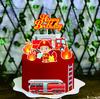 Copyright Bolo Decoração Assando Bolo de Aniversário Desenho Animado Entregar-em Frota de Combate a Incêndio Plug-in Sinal Sinal Caminhão Plug-in Cartão