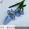 Tulipa Flor de Três Pétalas Duas Folhas Tulipa Florindo Cinco Flores Decoração de Sala de Estar em Casa Flor Artificial Flor de Casamento Obra de Arte Flor de Seda