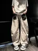 Jeans Rectos Lavados Estilo Americano con Estampado de Leopardo, de Pierna Recta, para Hombres y Mujeres, Corte Holgado con Bolsillos Frontales, Pantalones Únicos y Versátiles de Longitud Completa
