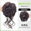 Cabeza de albóndiga peluca cabello en espiral moño cabello cabeza de albóndiga nueva peluca china capullo de flor peluca de cabello artificial bolsa para peluca