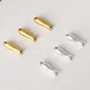 Accesorios de cobre chapados en oro de 14k, peces amarillos pequeños y peces plateados, componentes pasantes para pulseras, collares y accesorios de joyería hechos a mano para DIY