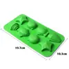 Molde de gelo oceânico de 8 cavidades molde de cubo de gelo de silicone formato de criatura marinha ferramentas para fazer gelo molde para confeitaria