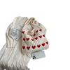 Bolsa de Hombro de Punto con Corazones 2025 Estilo Nuevo Otoño Temprano Bolso de Punto Sencillo y de Moda Bolso de Hombro Elegante y Personalizado
