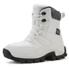 Venta de Fábrica Botas de Nieve de Talla Grande Transfronterizas para Hombres y Mujeres Forradas de Felpa Zapatos de Algodón Engrosados Zapatos de Exterior Antideslizantes Cálidos Botas 45 46 Negro