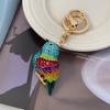 Pingente Criativo Transfronteiriço Desenho Animado Diamante Colorido Pássaro Chaveiro de Carro Metal Fofo Pendurado em Bolsa Pequenos Presentes