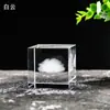 Escultura em Cristal Nuvens Tridimensionais Gota de Chuva Cubo Ornamentos Criativos para Mesa Presente de Aniversário para Meninas Namorado Crianças