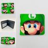 Bolsa para Monedas Super Mary Mario Bros Mario Estudiante Hombres y Mujeres Billetera Plegable de Cuero PU Porta Tarjetas