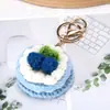 Llavero de Postre de Pan de Pastel Tejido con Acabado de Lana Colgante Creativo de Pastel de Bocadillo Producto Nuevo Transfronterizo Venta al por Mayor