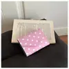 Billetera pequeña casual para mujer, nuevo estilo ins, mini bolso coreano dulce con lunares, diseño de nicho, monedero, lindo bolso para mujer