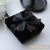 Caja de regalo creativa para dama de honor de boda, caja de regalo de maquillaje de belleza, caja de regalo de lápiz labial, caja vacía, caja de regalo de terciopelo negro
