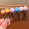 Novo artefato de pente para crianças no verão, pente de cabelo fofo para cabelo quebrado, pente para cabelo de menina, presilha de cabelo para testa, parte de trás da cabeça, presilha de cabelo para franja