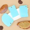 Nova Faca de Cortar Creme Raspador de Plástico Ferramenta DIY para Bolo Conjunto de Utensílios de Confeitaria Realistas Raspador Conjunto de Três Peças em Estoque