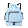 Mochila con cordón para mujeres y hombres, mochila ligera de viaje para estudiantes, baloncesto, fitness y deportes, mochila de gran capacidad