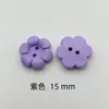Botões de Plástico, Botões Floridos Coloridos, Botões Decorativos para Camisas Infantis, Suéteres, Cardigans, Botões Decorativos Feitos à Mão de Dois Furos