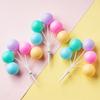 Balão Confissão Decoração de Bolo Plug-In Popular Ins Fofo Colorido Bouquet de Bolas Acessórios de Confeitaria de Aniversário Enfeites