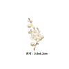 Novo ramo de flor de ameixa antigo com diamante com flor de pérola faça você mesmo gota de óleo flor cocar joias acessórios materiais