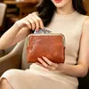 Cartera de Clip Corta Retro de Nuevo Estilo para Mujer Zhengnan Transfronteriza, Billetera para Monedas de Estudiante, Bolso de Mano de Moda