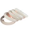 Venta al por mayor de fábrica jade dorado natural jade blanco sebo de Hotan pulsera redonda pulsera plana para niña pulsera de jade Tianshan Cui