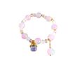 Pulseira Berloque Vaga-lume para Mulheres, Design de Nicho de Luxo Leve, Pulseira Bestie Exquisita e Moderna, Presente Atacado Ametista