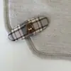 Pinza para el Cabello de Tela de Oso Estilo Preppy Dulce Pinza Lateral a Cuadros Pinza Dulce Ovalada para Flequillo Pinza Bb para la Frente Accesorio para el Cabello