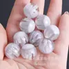 Múltiples Estilos de Cuentas Redondas con Purpurina Fina de 16 mm, Cintas con Lámina de Oro, Cuentas Sueltas para Cadenas de Teléfono DIY, Pulseras, Collares y Accesorios de Joyería