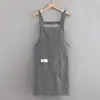 Estilo Nuevo Estilo Occidental Algodón Transpirable Delantal Cocina Hogar Chaleco Cintura Delgada Mujer Anti-Aceite Suciedad Ropa de Trabajo Cocina