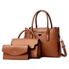 Comercio Exterior 2026 Nuevo Set de Tres Piezas Bolso para Suegra con Patrón de Cuero para Mujer Bolso Cruzado de Gran Capacidad Más Vendido en la Frontera