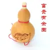 Colgante de Calabaza Natural Abierta Chisme Suerte Li Bai Borracho Adornos de Calabaza Natural Artesanía Calabaza de Vino