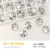 X34 Decoração de Unha Diamante de Alta Qualidade Acabamento Quadrado Grosso Base de Pelo Luxo Acessível Bola de Cristal Diamante Artesanal Liga Acessórios Grandes de Diamante para Manicure