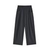 Calça de Vovó Branca Estilo Coreano para Mulheres, Nova Calça Cropped Casual de Verão de Cintura Alta, Perna Larga, Cenoura de Seda de Gelo para Figuras Baixas