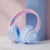 Nuevo Auricular Bluetooth Popular de Color Degradado Montado en la Cabeza para Teléfono Móvil Inalámbrico para Juegos Regalo Auricular Plegable Auricular Venta al por Mayor