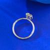 Anel de Açúcar Quadrado Pequeno S925 Prata Mujing Jewelry Estilo Minimary Europeu e Americano ins 6*8mm Empilhável e Usável