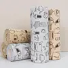 Pano de limpeza impresso para cozinha, destacável à mão, toalha de prato absorvente, portátil e prático, fácil de usar, novo e útil