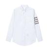 Camisa de Nuevo Estilo Tb Jl de Manga Larga con Bloques de Color y Cuello Puntiagudo con Cuatro Camisas de Manga Izquierda, Estilo Unisex Casual para Primavera y Otoño