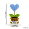 Adornos de Tarjetas Inspiradoras Emocionales de Lana Tejidos a Mano Suculentos de Energía Positiva Maceta de Venta Caliente Transfronteriza Adornos de Cactus