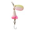 Nova isca de lantejoulas rotativas de cor de flecha de fogo de micro-objeto 6,5 cm/5,5 g com manivela de metal, lantejoulas simples/terno